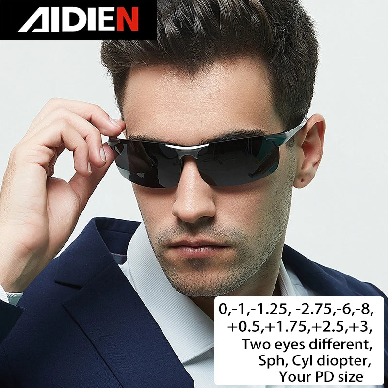 Myopia sunglasses diopter SPH -0.5 -1 -1.5 -2 -2.5 -3 -3.5 -4 -4.5 -5 -5.5 -6.0 CYL men drive polorized prescription sun glasses